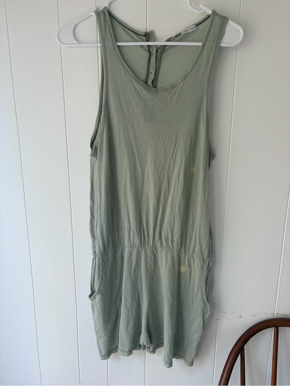 American Vintage sage playsuit
